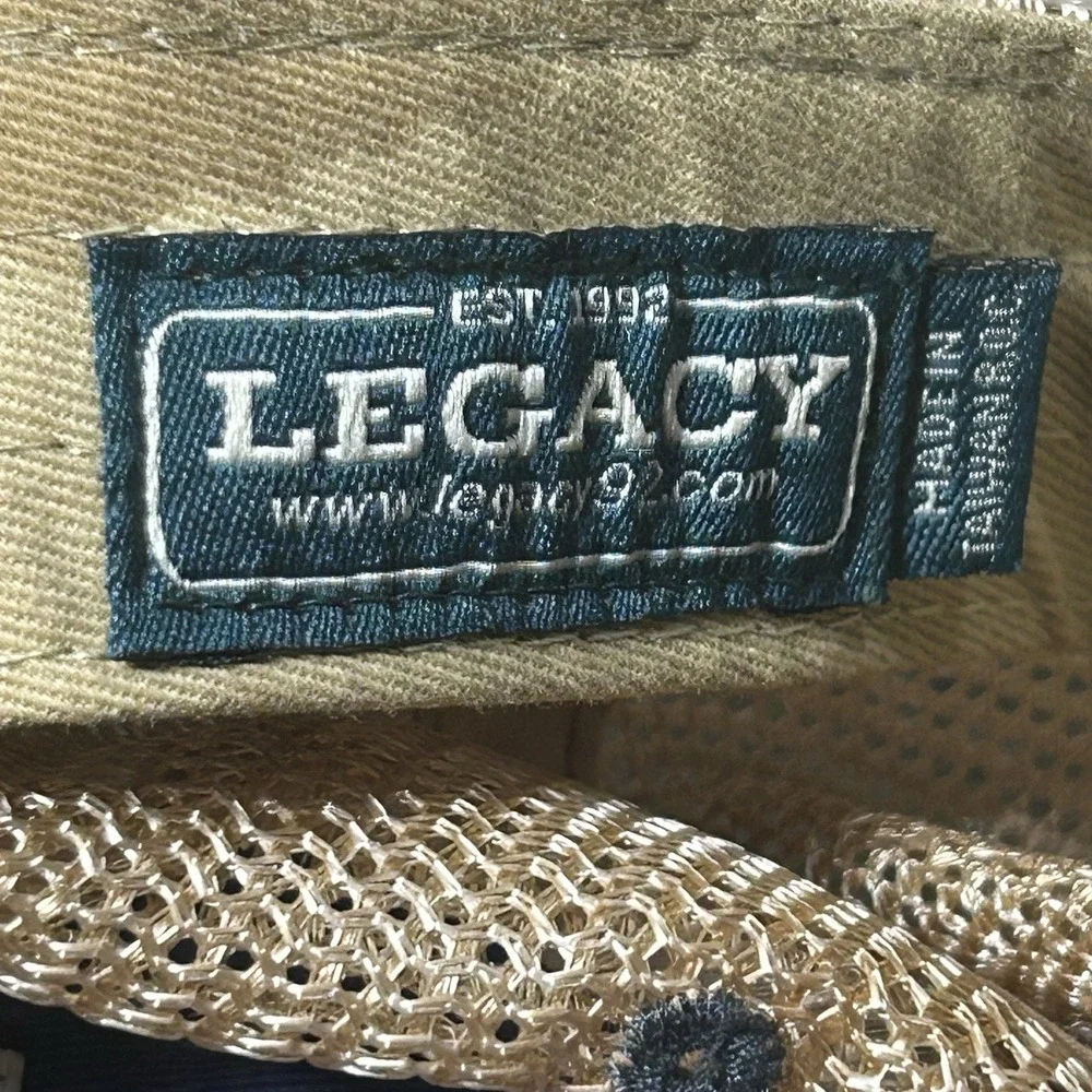 Legacy Southern Bakin Pig Umbrella Mesh Trucker Hat Islanders Blue Snapback